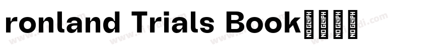 ronland Trials Book字体转换